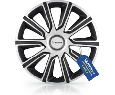MICHELIN universalūs ratų gaubtai 16 colių, ABS plastikas, juodi ir sidabriniai, 4 vnt., 92014