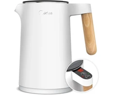 Midea elektrinis nerūdijančio plieno virdulys su temperatūros reguliavimu, 1.5 l, 2200 W, baltas