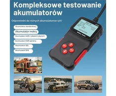 MMOBIEL automobilio akumuliatorių testeris 12 V, 100–2000 CCA, EM5-464
