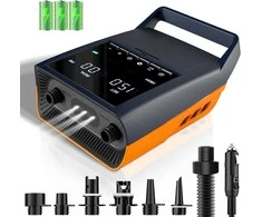 Mojimdo elektrinė aukšto slėgio pompa SUP 20 PSI, su LED, akumuliatorinė, 12V, Type-C, DM2-2