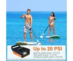 Mojimdo elektrinė aukšto slėgio pompa SUP 20 PSI, su LED, akumuliatorinė, 12V, Type-C, DM2-2