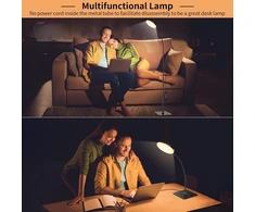 Mojimdo LED grindų lempa su nuotolinio valdymo pultu, 10 W, 3 spalvų temperatūros, FLD631RF-BK