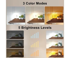 Mojimdo LED stalinė lempa su spaustuku, nuotoliniu valdymu, 15 W, 3000–6000 K