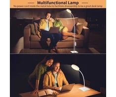 Mojimdo pastatoma LED lempa su nuotoliniu valdymu, 3 šviesos spalvos, 10 ryškumo lygių, FLD631RF-BK