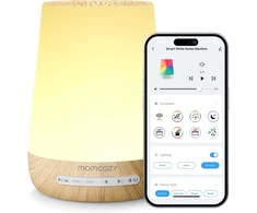 Momcozy baltojo triukšmo aparatas kūdikiams su 34 garsais ir 7 spalvų lempute M21FWDB03