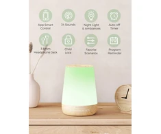Momcozy baltojo triukšmo aparatas kūdikiams su 34 garsais ir 7 spalvų lempute M21FWDB03