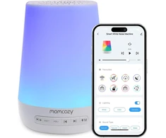 Momcozy baltojo triukšmo įrenginys kūdikiams su 34 garsais, 7 spalvų lempute DB03
