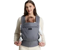 Momcozy ergonominė kūdikio nešioklė 3–20 kg su EVA juosmens atrama, pilka, BC001-1