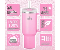 Mont-Clair sandarus termopuodelis su šiaudeliu, 1 l, Mont-Clair Tumbler