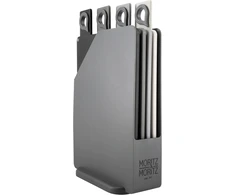 Moritz &amp; Moritz pjaustymo lentelių rinkinys, 20,5 x 14,5 cm, 4 vnt, neslystančios, plastikinės, su stovu