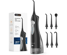 mornwell belaidis burnos irigatorius su 330 ml talpa, IPX7 ir USB įkrovimu D52