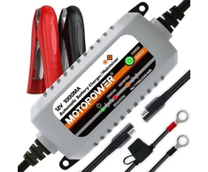 MOTOPOWER automatinis 12 V 1000 mA akumuliatorių įkroviklis su SAE jungtimi MP00205B