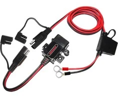 MOTOPOWER USB įkroviklis motociklui, 3,1 A, SAE jungtys, 12–24 V, MP0609AA-UK
