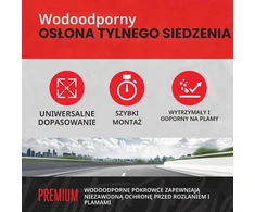 Motor Trend vandeniui atsparus galinės automobilio sėdynės užvalkalas iš neopreno BDSC-278