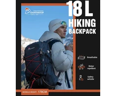Mountaintop turistinė kuprinė 18 l, iš nailono, mėlyna, unisex