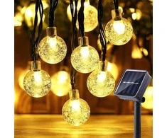 Moxled Lauko girliandos su saulės energija, 11 m