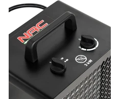 NAC NEW AMERICAN CONCEPT elektrinis keraminis termoventiliatorius 3000 W HE-3K-P-BG