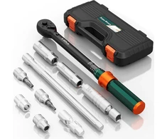 NADOKHI dinamometrinių raktų rinkinys 3/8", 5–60 Nm, 10 dalių NDK-BT02-60-Set