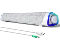 Namų kino sistema SOULION kompiuterio garso juosta R30 su LED apšvietimu, USB ir 3,5 mm jungtimis