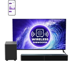 Namų kino sistema ULTIMEA garso juosta su belaidžiu žemųjų dažnių garsiakalbiu, Bluetooth 6.0, HDMI, 240 W, Poseidon M30
