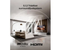 Namų kino sistema ULTIMEA namų kino garso juosta 5.1.2 Dolby Atmos 530 W Skywave X40