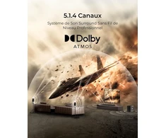 Namų kino sistema ULTIMEA namų kino garso juosta 5.1.4 su Dolby Atmos, 760 W, HDMI eARC, Bluetooth, Skywave X50