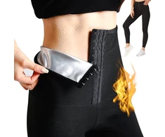 Nano Hertz moteriškos termo pirties kelnės sportui, didelio elastingumo, XL