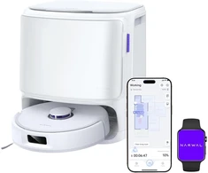 NARWAL robotas dulkių siurblys su plovimu, 11 000 Pa, automatinė stotelė, Freo X10 Pro