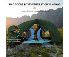 Naturehike dvivietė itin lengva stovyklavimo palapinė, silikonizuotas 20D nailonas, 4 sezonų, Star River