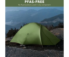 Naturehike dvivietė lengva kupolinė palapinė Cloud Up Pro 2, 1,8kg, vandeniui atspari