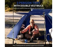 Naturehike kupolinė palapinė Bleik B 2–3 asmenims, 3 sezonų, 2 įėjimai, 2,55 kg
