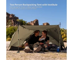 Naturehike Mongar Pro ultralengva dvivietė palapinė, atspari vandeniui ir vėjui, 3-4 sezonams