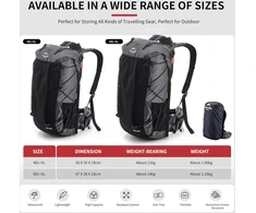 Naturehike turistinis kuprinės tipas su rėmu, 45 l talpa, vandeniui atsparus, NH19BP095