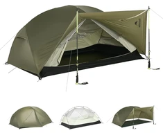 Naturehike ultralengva kupolinė palapinė 3 asmenims, vėjui ir vandeniui atspari, Mongar Pro