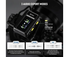NEEWER belaidis lavalier mikrofonų rinkinys CM28, 4 GB atmintis, 48 kHz, 9 val. veikimas
