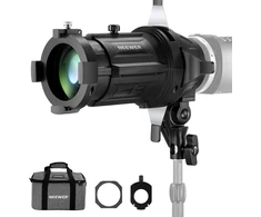 NEEWER optinis spotlight snoot su 20° reguliuojama fokusavimo funkcija ir 16 gobo, LS-48 modelis