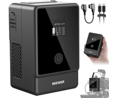 NEEWER V-mount akumuliatorius 6800 mAh 99 Wh su OLED ekranu, PD 65 W USB-C, PS099E