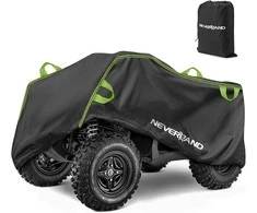 NEVERLAND ATV keturračio uždangalas, vandeniui atsparus, XXXL dydis, poliuretanas, žalia ir juoda