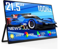 Newsoul nešiojamasis žaidimų monitorius 21,5 col., QLED, Full HD, 100 Hz, 214J01