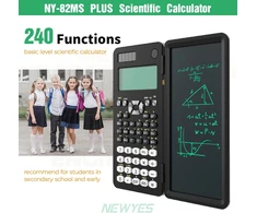 NEWYES mokslinis skaičiuotuvas su LCD užrašine ir 240 funkcijų NY-82MS PLUS Edition
