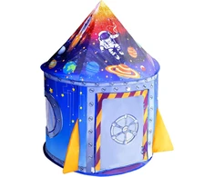 Nicecastle vaikiška žaidimų palapinė raketa 101,6 x 101,6 x 134,6 cm NCB011