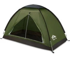 Night Cat kempingo palapinė 1–2 asmenims, lengva, vandeniui atspari, 2,2 x 1,2 m SG-TENT-ARMY
