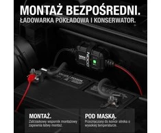 NOCO akumuliatoriaus įkroviklis 2A, 12V, su temperatūros kompensacija GENIUS2DEU