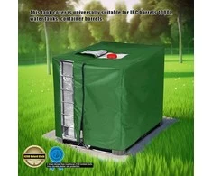 Noosverl vandeniui atspari IBC 1000 l talpos bakelio uždanga su užtrauktuku, 420D poliesteris, žalia