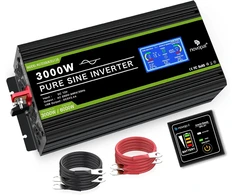 novopal automobilinis įtampos keitiklis 3000 W 12 V–230 V grynoji sinusoidė DLCD3000PEU12