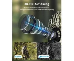 NUASI 4G LTE išorinė 2K saulės kamera su SIM, IP66, 360° matymo kampas, spalvotas naktinis matymas, RBX-S60