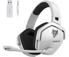 NUBWO belaidės žaidimų ausinės su mikrofonu Bluetooth 5, 2,4 GHz, 50 mm, 100 val., G06-BT