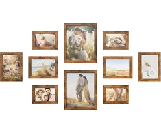 Nuotraukų rėmelis SONGMICS nuotraukų rėmelių rinkinys, 10 vnt., 20 x 25, 13 x 18 ir 10 x 15 cm