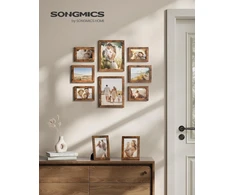 Nuotraukų rėmelis SONGMICS nuotraukų rėmelių rinkinys, 10 vnt., 20 x 25, 13 x 18 ir 10 x 15 cm