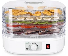 Nutrichef maisto džiovyklė 250 W, 5 keičiamos padėklos, temperatūra iki 82 °C PKFD06